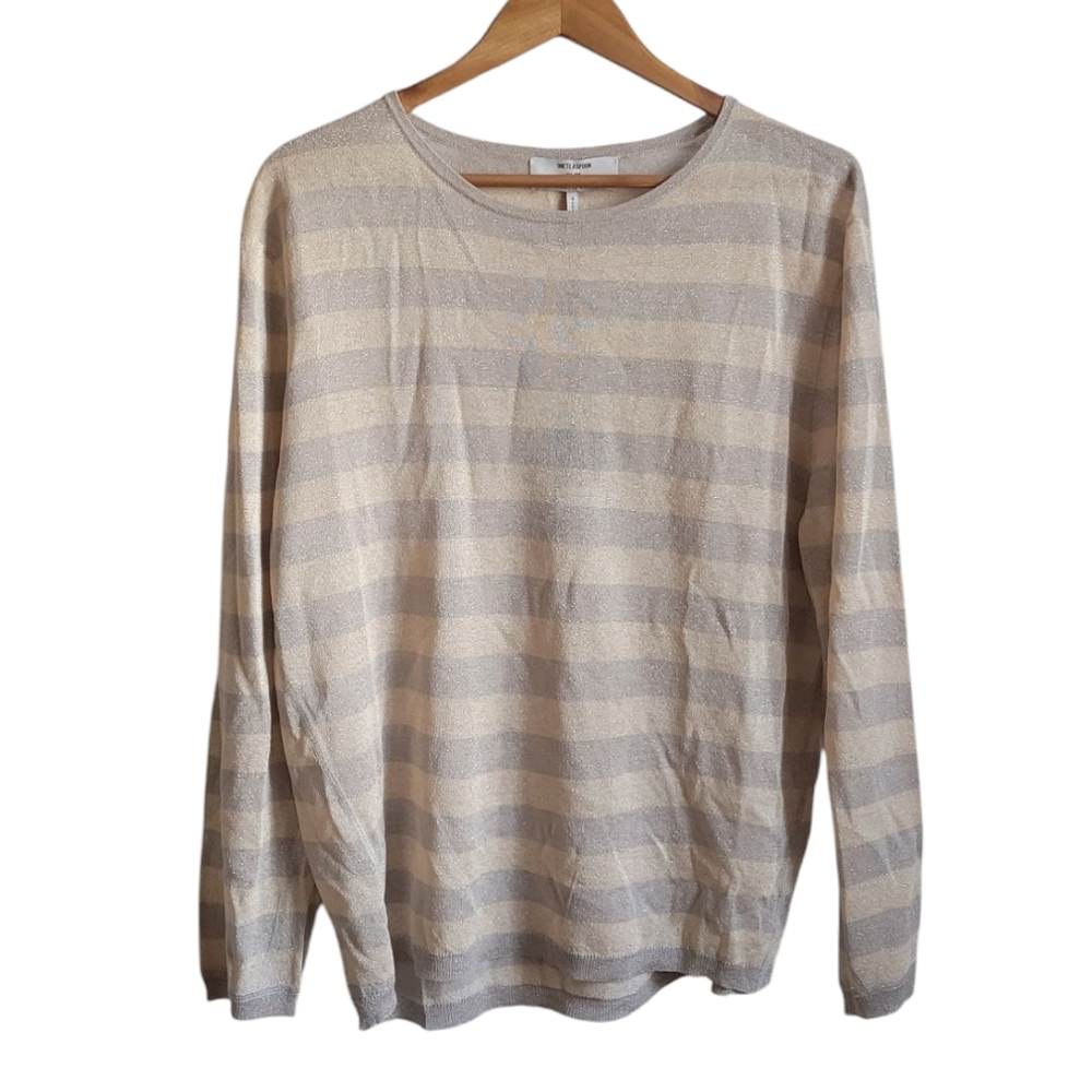 ONE TEASPOON Nwt New Mexico Metallic Stripe Sweater Pullover Small